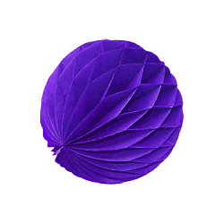 Бумажное украшение шар 10 см, фиолетовый