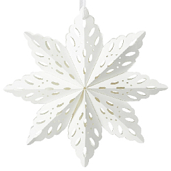 Снежинка 40 см №4, белый