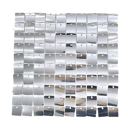 Панель с пайетками для фотозоны 30х30см, серебро