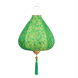 Вьетнамский фонарик 12" Тыква зеленый 821