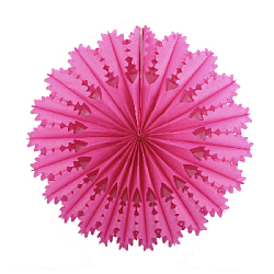 Снежинка ажурная 40 см амарантовый